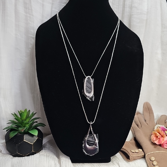 Chico's Jewelry - Chico's Silver Pendant Necklace Set